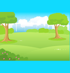 Cartoon empty playground Royalty Free Vector Image