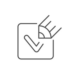 Putting Check Mark Line Icon