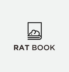 Rat Book Logo Or Mouse Icon