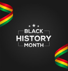 Black History Month Design Template Background