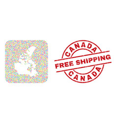 Free Shipping Rubber Badge And Canada V2 Map