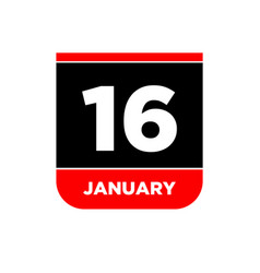 16th January Calendar Page 16 Jan Icon