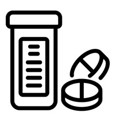 Prescription Medicine Bottle And Pills Icon