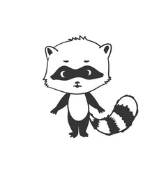 Raccoon Cute Hand-drawn Sketch Drawing