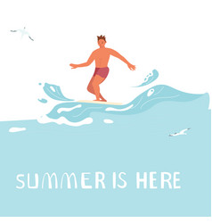 Summer Is Here Square Banner Template