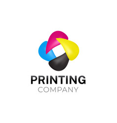 Printing Company Logo With Cmyk Colors