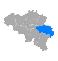 Map Liege In Belgium