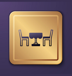 Purple French Cafe Icon Isolated On