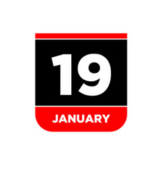 19th January Calendar Page 19 Jan Icon