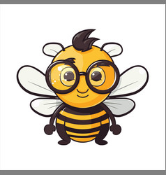 Bee Cute Funny Cartoon Kawaii Clipart Colorful