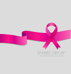 Breast Cancer Awareness Month Pink Ribbon Design