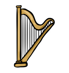 Harp Musical Instrument Doodle Icon