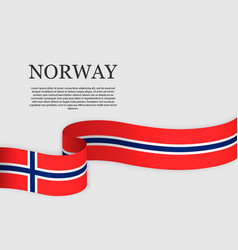 Ribbon Flag Of Norway