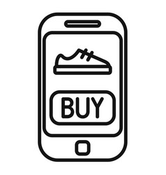 Buy Shoes Online Icon Outline Store Sale