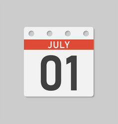 Icon Page Calendar Day - 1 July