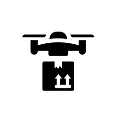 Parcel Drone Delivery Icon