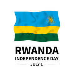 Rwanda Independence Day Typography Poster