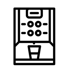 Vending Coffee Machine Line Icon