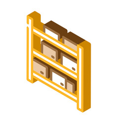 Warehouse Furniture Isometric Icon