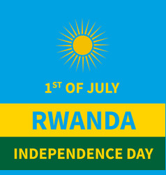 Rwanda Independence Day Typography Poster