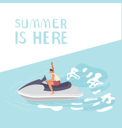 Summer Is Here Square Banner Template