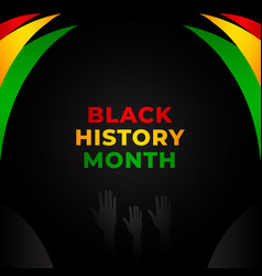 Black History Month Design Template Background