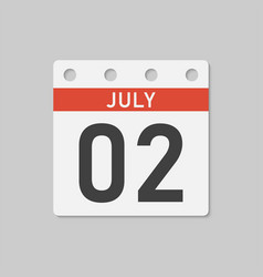 Icon Page Calendar Day - 2 July