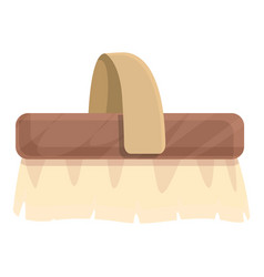 Massage Brush Icon Cartoon Wood Body