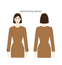 Slashed Sleeves Long Length Clothes Character