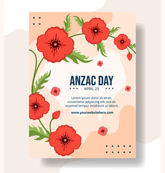 Anzac Day Of Lest We Forget Vertical Poster