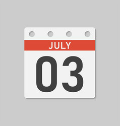 Icon Page Calendar Day - 3 July