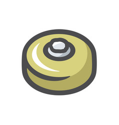 Land Mine Military Icon Cartoon