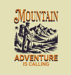 Hiking Outdoor Explore T-shirt Design Tee