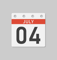 Icon Page Calendar Day - 4 July