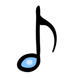 Musical Note Color Doodle Icon