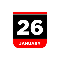 26th January Calendar Page 26 Jan Icon