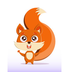 A Cute Cartoon Fox