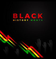 Black History Month Design Template Background