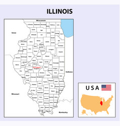 Illinois Map Political