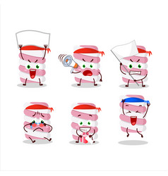 Mascot Design Style Of Marshmallow Twist