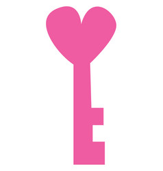 Love Key On A White Background