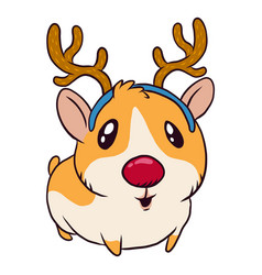 Reindeer Guinea Pig Cartoon