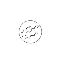 Sperm Spermatozoa Sign Icon Logo