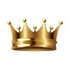 Gold crown Royalty Free Vector Image - VectorStock