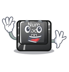 Waving Num Lock In Cartoon Shape