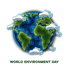 World Environment Day Poster Template With Planet