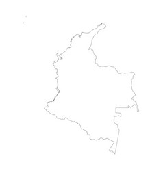 Colombia Country Map Outline