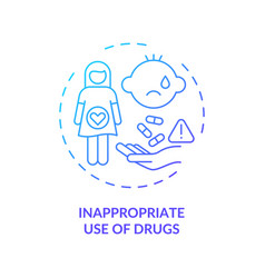 Inappropriate Drugs Use Concept Icon