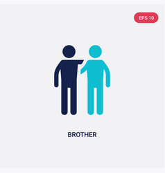 Two Color Brother Icon From Family Relations