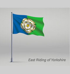 Waving Flag East Riding Yorkshire - County